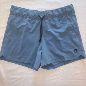 Free Fly Apparel Women's Pull On Shorts Blue Size M Like New Condition